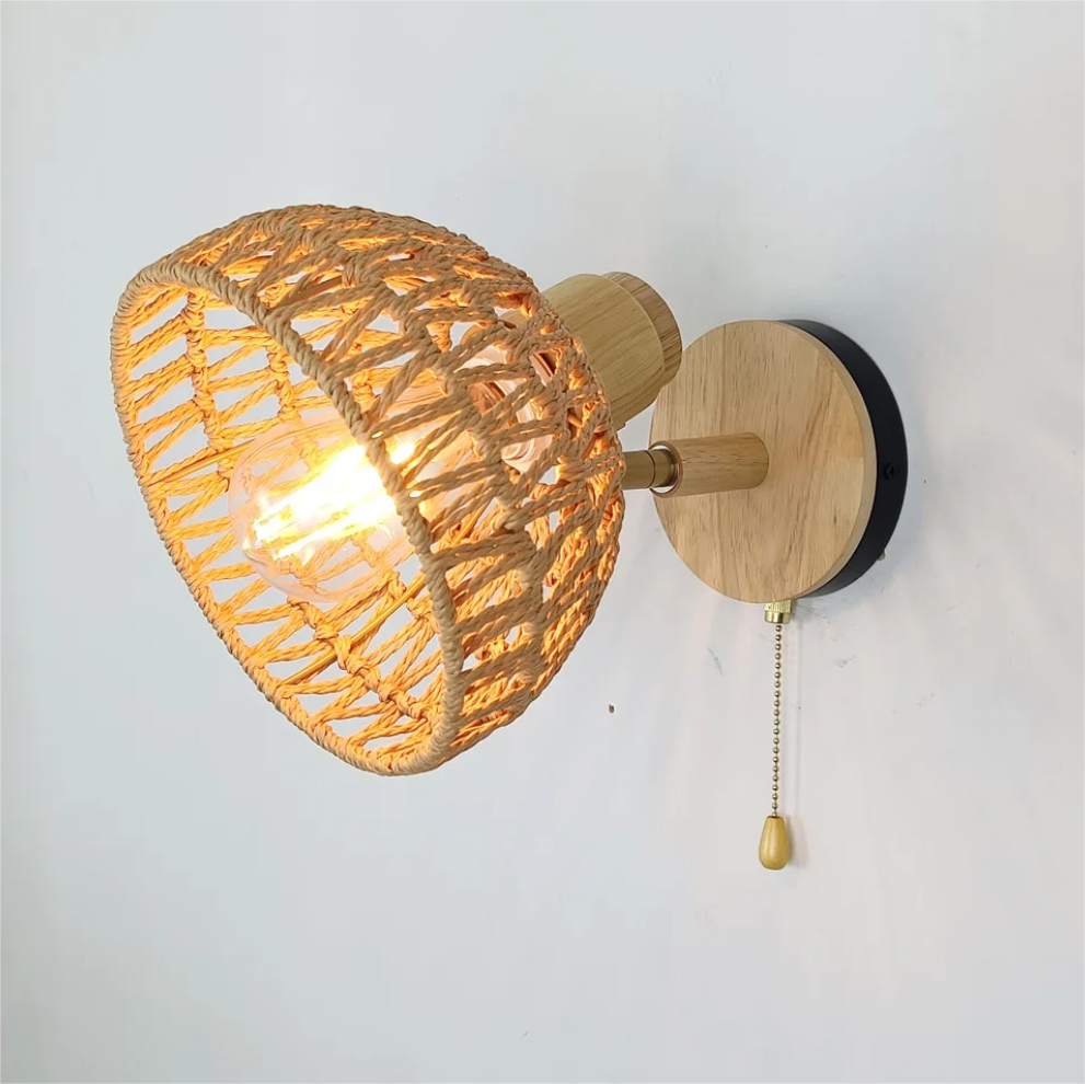 Rattan Wall Lamp